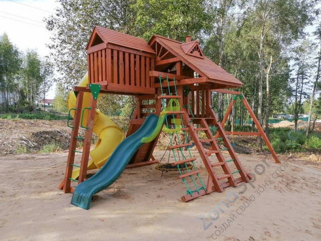 Деревянная детская площадка для дачи Igragrad Крепость Фани Deluxe 2 Деревянная детская площадка для дачи Igragrad Крепость Фани Deluxe 2