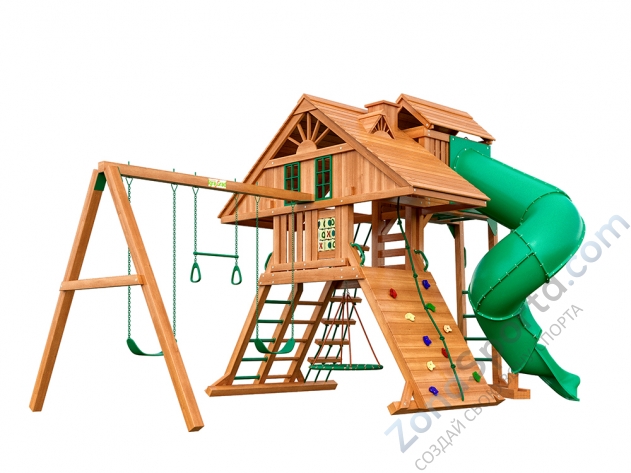 Деревянная детская площадка для дачи Igragrad Крепость Фани Deluxe 2 Деревянная детская площадка для дачи Igragrad Крепость Фани Deluxe 2