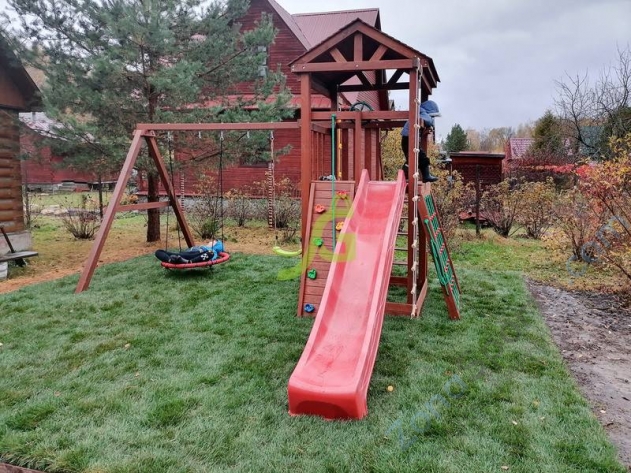 Деревянная детская площадка для дачи Igragrad Панда Фани Gride