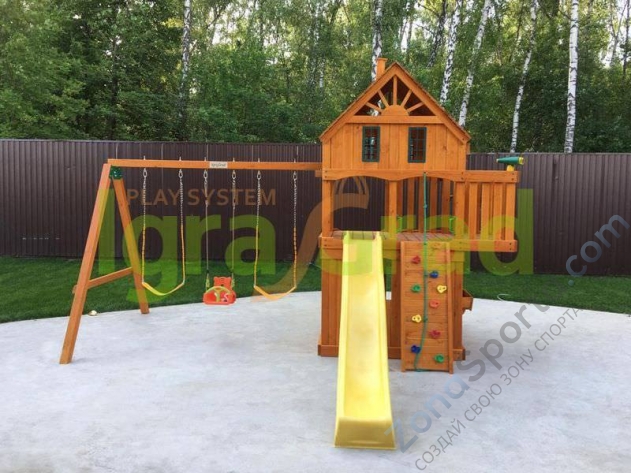 Деревянная детская площадка для дачи Igragrad Шато 2 Деревянная детская площадка для дачи Igragrad Шато 2