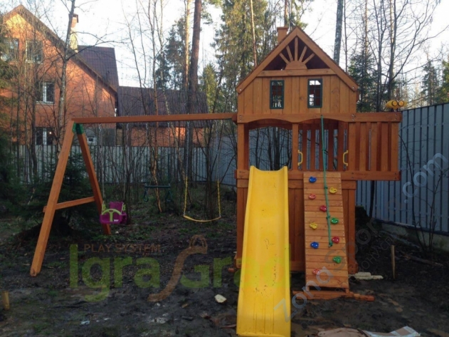 Деревянная детская площадка для дачи Igragrad Шато 2 Деревянная детская площадка для дачи Igragrad Шато 2
