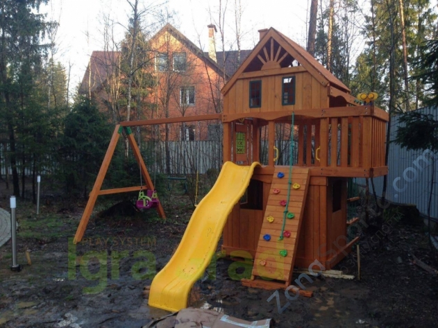 Деревянная детская площадка для дачи Igragrad Шато 2 Деревянная детская площадка для дачи Igragrad Шато 2