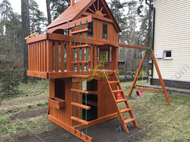 Деревянная детская площадка для дачи Igragrad Шато 2 Деревянная детская площадка для дачи Igragrad Шато 2