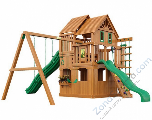 Деревянная детская площадка для дачи Igragrad Великан 2 (Домик)