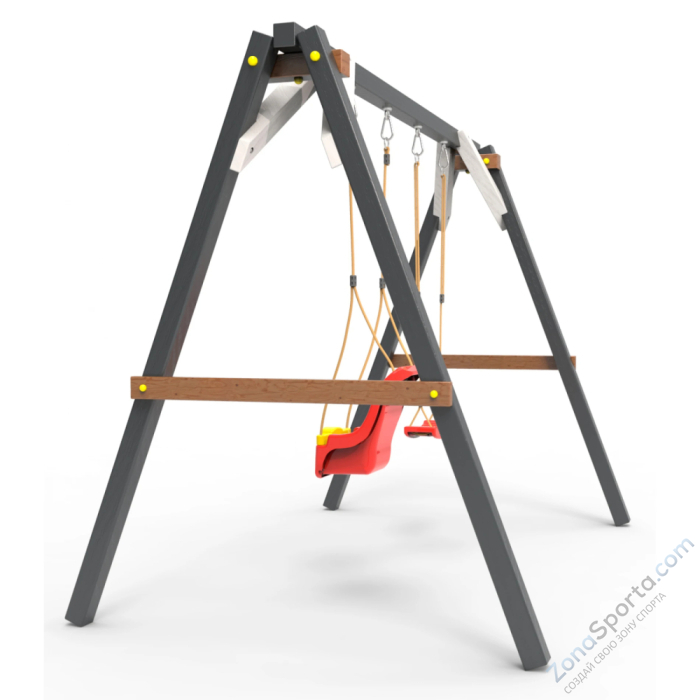 Деревянные качели Пикник 2 Ультра (качели для малышей качели долька)