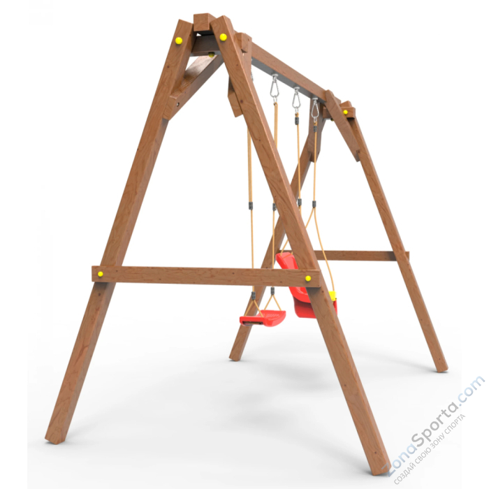 Деревянные качели Пикник 2 Оптимус (качели для малышей качели долька)