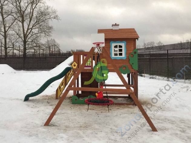 Детская деревянная площадка IgraGrad Домик 2 Совёнок Детская деревянная площадка IgraGrad Домик 2 Совёнок