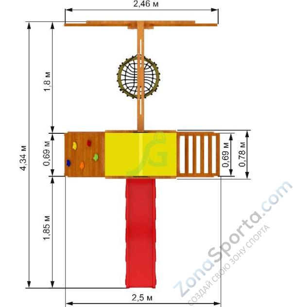Детская игровая площадка IgraGrad Старт 2 Детская игровая площадка IgraGrad Старт 2
