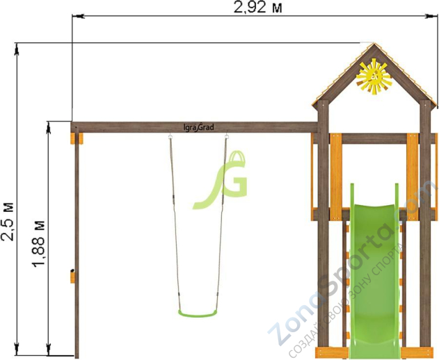 Детская площадка IgraGrad Игруня 1 Детская площадка IgraGrad Игруня 1