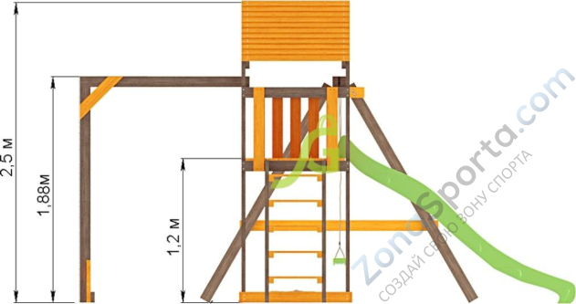 Детская площадка IgraGrad Игруня 2 Детская площадка IgraGrad Игруня 2