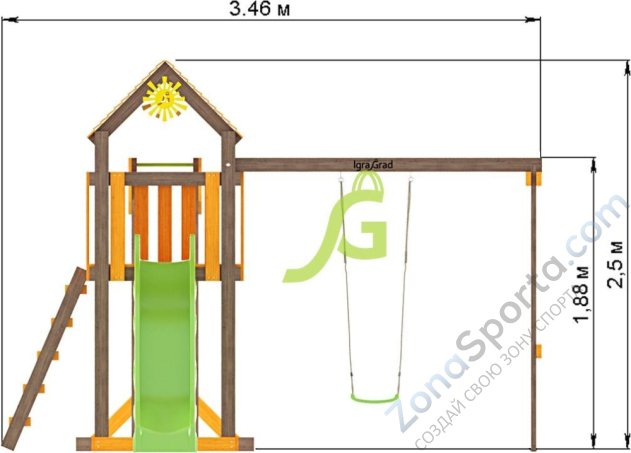 Детская площадка IgraGrad Игруня 2 Детская площадка IgraGrad Игруня 2