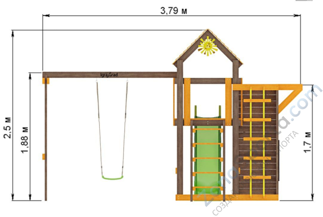 Детская площадка IgraGrad Игруня 5 Детская площадка IgraGrad Игруня 5