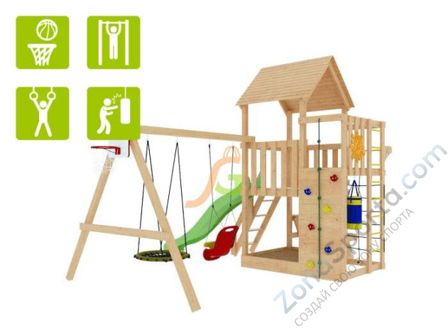 Детская площадка IgraGrad Крафт Pro 1 Детская площадка IgraGrad Крафт Pro 1