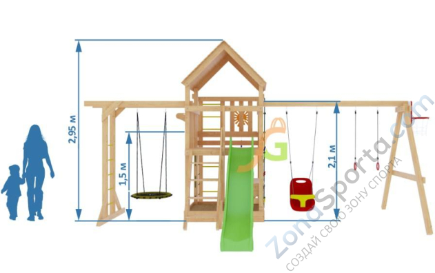 Детская площадка IgraGrad Крафт Pro 2 Детская площадка IgraGrad Крафт Pro 2
