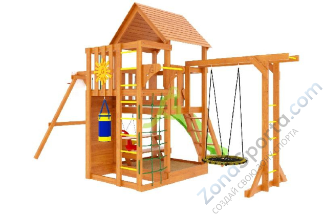 Детская площадка IgraGrad Крафт Pro 4 (скат 2.2)