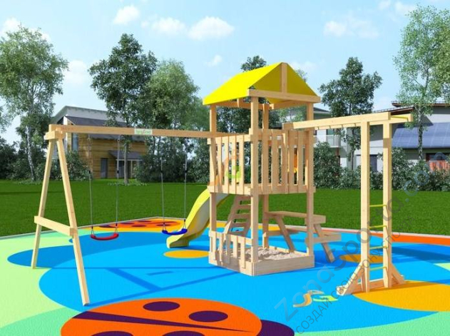 Детская площадка IgraGrad Крафтик со столиком и рукоходом Детская площадка IgraGrad Крафтик со столиком и рукоходом