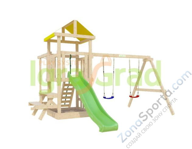 Детская площадка IgraGrad Крафтик со столиком и рукоходом Детская площадка IgraGrad Крафтик со столиком и рукоходом