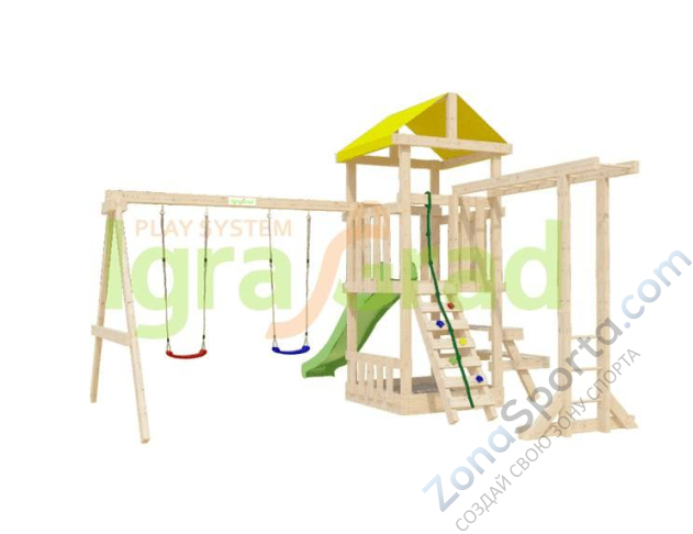 Детская площадка IgraGrad Крафтик со столиком и рукоходом Детская площадка IgraGrad Крафтик со столиком и рукоходом