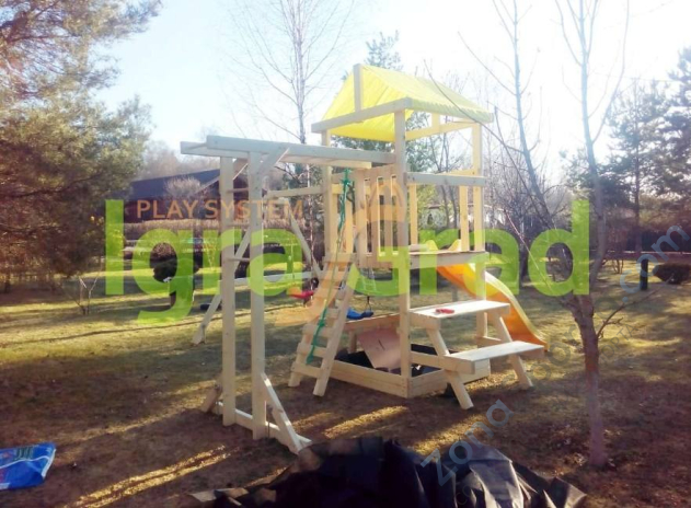 Детская площадка IgraGrad Крафтик со столиком и рукоходом Детская площадка IgraGrad Крафтик со столиком и рукоходом