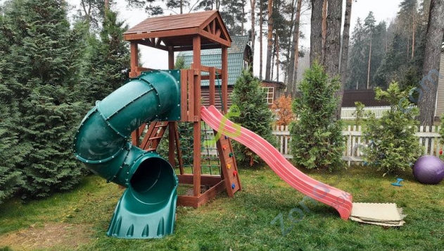 Детская площадка IgraGrad Панда Фани с винтовой трубой Детская площадка IgraGrad Панда Фани с винтовой трубой