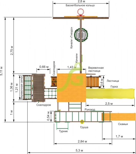 Детская площадка IgraGrad Спорт 2 Детская площадка IgraGrad Спорт 2
