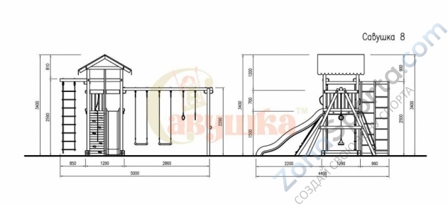 Детская площадка Савушка 4 Сезона 3 Детская площадка Савушка 4 Сезона 3