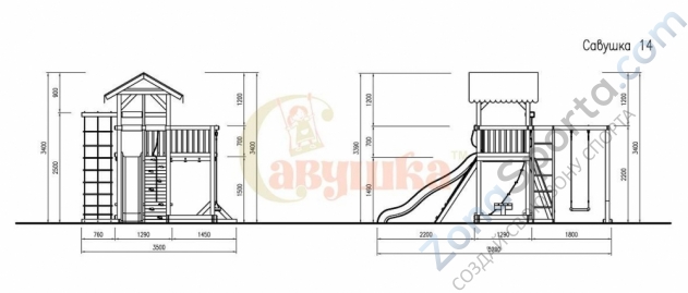 Детская площадка Савушка 4 Сезона 5