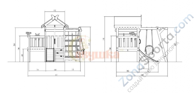 Детская площадка Савушка Baby play 2 Детская площадка Савушка Baby play 2