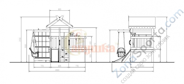 Детская площадка Савушка Baby play 6 Детская площадка Савушка Baby play 6