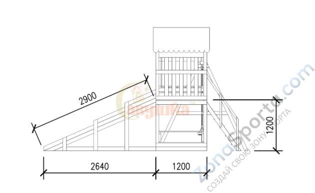 Детская площадка Савушка Мастер 1 (4 сезона) Детская площадка Савушка Мастер 1 (4 сезона)
