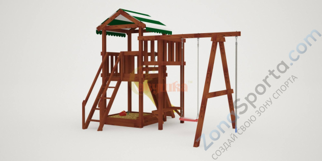 Детская площадка Савушка Мастер 1 (Махагон) 4 сезона
