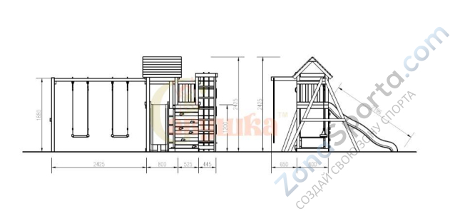 Детская площадка Савушка Мастер 10 Детская площадка Савушка Мастер 10