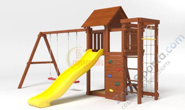 Детская площадка Савушка Мастер 10 (Махагон) Детская площадка Савушка Мастер 10 (Махагон)