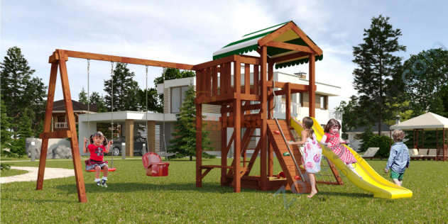 Детская площадка Савушка Мастер 2 (Махагон) Детская площадка Савушка Мастер 2 (Махагон)