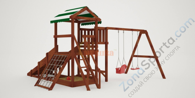 Детская площадка Савушка Мастер 2 (Махагон) 4 сезона Детская площадка Савушка Мастер 2 (Махагон) 4 сезона