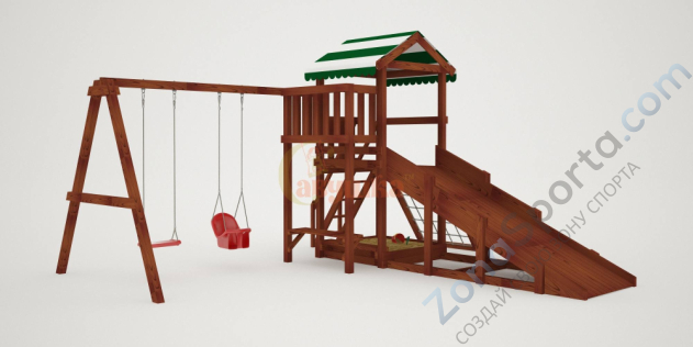 Детская площадка Савушка Мастер 2 (Махагон) 4 сезона Детская площадка Савушка Мастер 2 (Махагон) 4 сезона