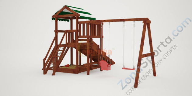 Детская площадка Савушка Мастер 2 (Махагон) 4 сезона Детская площадка Савушка Мастер 2 (Махагон) 4 сезона