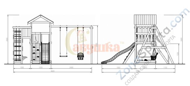Детская площадка Савушка Мастер 3 (4 сезона) Детская площадка Савушка Мастер 3 (4 сезона)