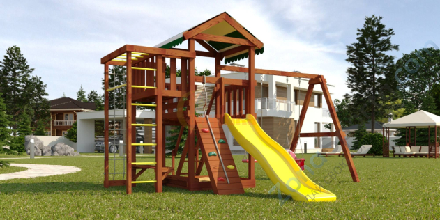 Детская площадка Савушка Мастер 3 (Махагон) 4 сезона Детская площадка Савушка Мастер 3 (Махагон) 4 сезона