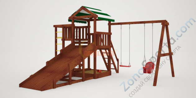 Детская площадка Савушка Мастер 3 (Махагон) 4 сезона Детская площадка Савушка Мастер 3 (Махагон) 4 сезона