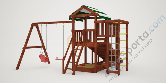 Детская площадка Савушка Мастер 3 (Махагон) 4 сезона Детская площадка Савушка Мастер 3 (Махагон) 4 сезона