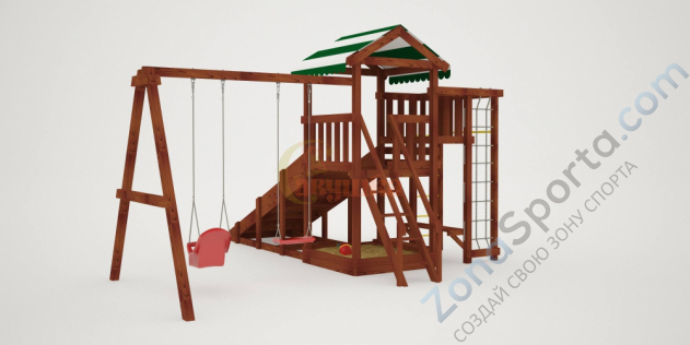 Детская площадка Савушка Мастер 3 (Махагон) 4 сезона Детская площадка Савушка Мастер 3 (Махагон) 4 сезона
