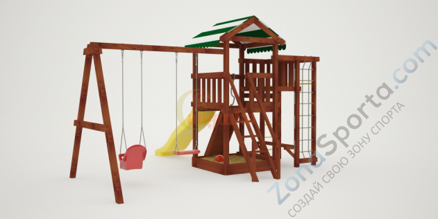 Детская площадка Савушка Мастер 3 (Махагон) Детская площадка Савушка Мастер 3 (Махагон)