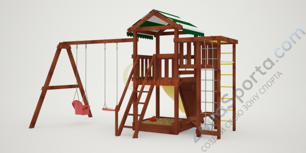 Детская площадка Савушка Мастер 3 (Махагон) Детская площадка Савушка Мастер 3 (Махагон)