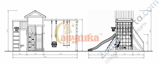 Детская площадка Савушка Мастер 4 Детская площадка Савушка Мастер 4