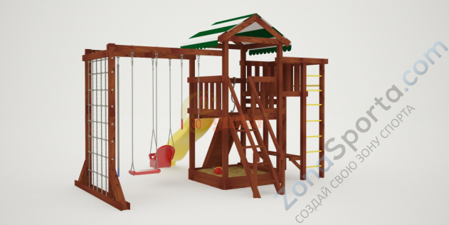 Детская площадка Савушка Мастер 4 (Махагон) Детская площадка Савушка Мастер 4 (Махагон)