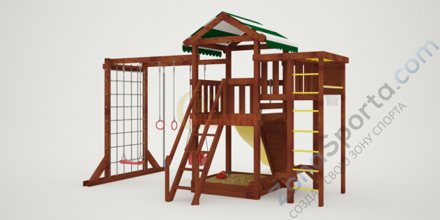 Детская площадка Савушка Мастер 4 (Махагон) Детская площадка Савушка Мастер 4 (Махагон)