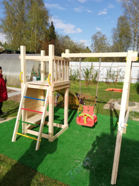 Детская площадка Савушка Мастер 6 с качелями (4 сезона) Детская площадка Савушка Мастер 6 с качелями (4 сезона)
