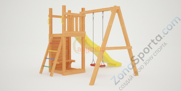 Детская площадка Савушка Мастер 6 с качелями (4 сезона) Детская площадка Савушка Мастер 6 с качелями (4 сезона)