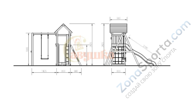 Детская площадка Савушка Мастер 7 (4 Сезона) Детская площадка Савушка Мастер 7 (4 Сезона)